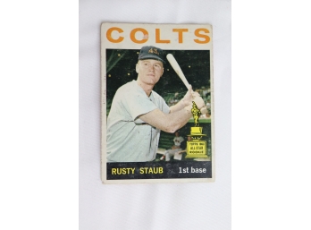 Vintage 1964 COLTS  Rusty Staub 1st Base  Topps Baseball Card