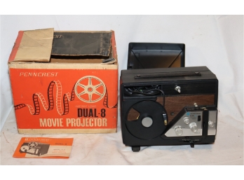 Vintage Pencrest Instant Load Dual-8 Movie Projector