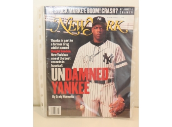 Doc Gooden Autographed New York Magazine NY Yankees