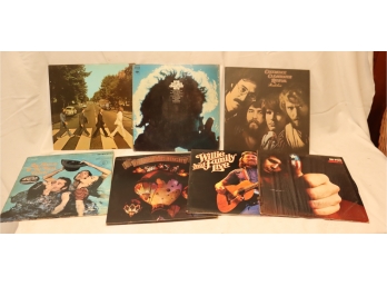 Vintage Vinyl Record Album LP Lot Beatles Willie Nelson Bod Dylan CCR (Lot10)