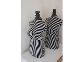 Pair Of Torso Female Form Mannequins
