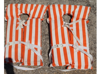 Vintage 1987 Striped Life Vests