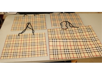 Set Of 3 Burberry Shopping Bags