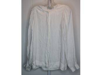 White Stella McCarthy White Long Sleeve Shirt Sz. 40