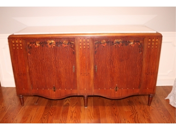 Antique Marble Topped Buffet Server