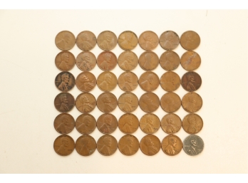 Lot 0f 48 Lincoln Wheat Pennies