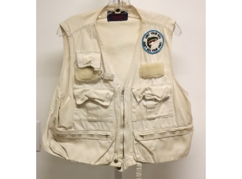 Vintage Weather-rite Fly Fishing Vest 100 Cotton Size S