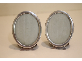 Vintage Pair Of INMAN Sterling Silver Picture Frames