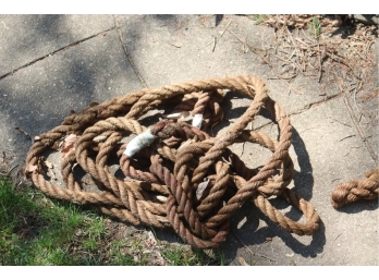 2 Pieces Of Old Vintage Rope