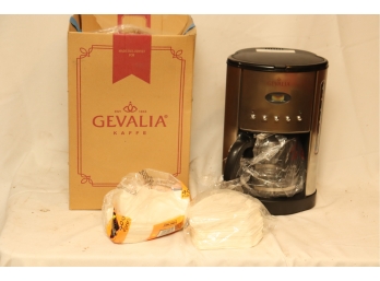 Gevalia Kaffe CM500 Programmable 12-cup Automatic Coffee Maker Black Stainless