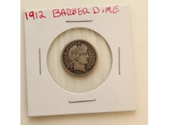 1912 Barber US Dime Coin