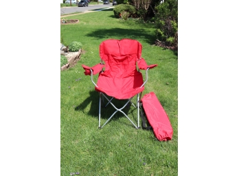 Red Folding Camp Chair