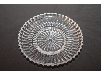 Vintage Artglass Crystal Plate