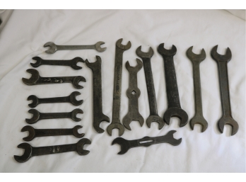 15 Vintage Mixed Set Of Double End Wrenches Hand Tools