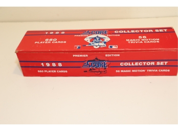 Score 1988 Baseball Cards Premier Edition Complete Set 660 Cards 56 Trivia