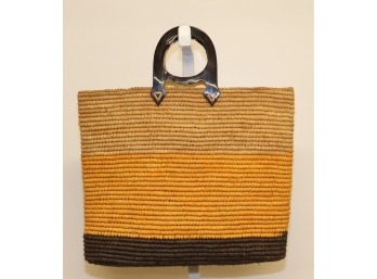 Jamin Puech Woven Straw Tote  Bag