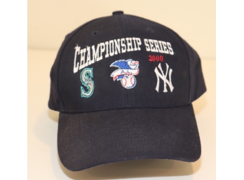 2000 AL CHAMPIONSHIP Game Baseball Cap Hat NY Yankees Seattle Mariners