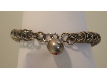 Vintage Sterling Ball Link Bracelet