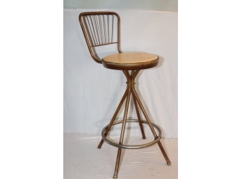 Vintage Mid-century Industrial Shop Chair Stool