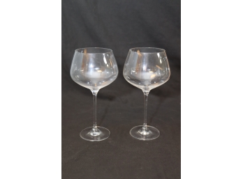 Pair Of Red Wine Glasses