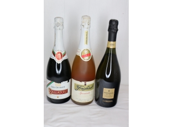 3 Bottles Spumante And Prosecco