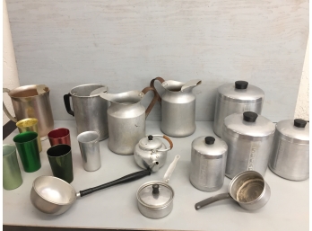 Vintage Aluminum Pitchers, Tumblers And More