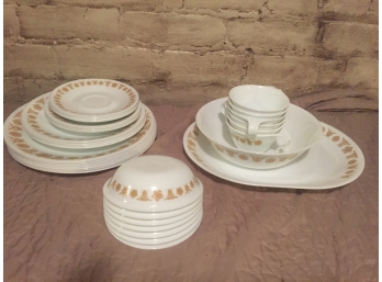 Vintage Yellow Butterfly Corelle Dishes