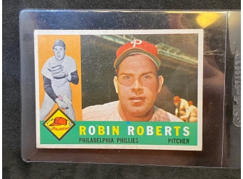 1960 TOPPS ROBIN ROBERTS HALL OF FAME