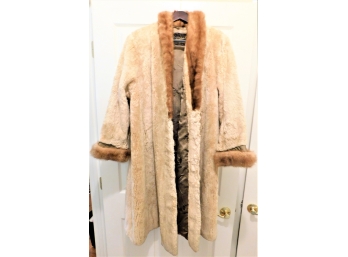 Rare Ann Farkas LTD Moltalamb Fur Coat