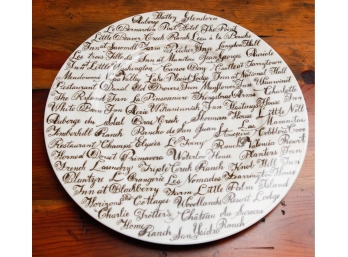Millenium Plate - Villeroy & Boch 1748 - REIAIS & CHATEAUX - Relais Gourmands - 12' (G112)