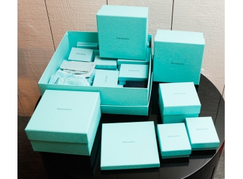 Authentic Tiffany & Co. Various Sizes - Empty Jewelry Boxes And Pouches (G141)