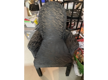 6 Japanese Silk Chairs, 2 Arm, 4 Side