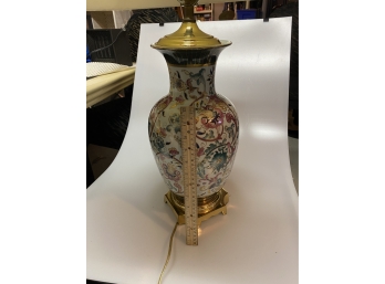 Pair Of Floral Lamps