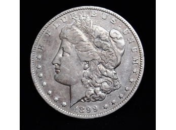 1899-0 Morgan Silver Dollar 90 Percent Silver NICE (tk6)