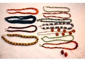 Vintage Beaded Necklace Grouping