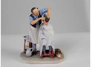 Norman Rockwell 'Summer - Shear Agony' First Edition Gorham Figurine
