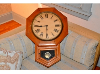 2- 19th Century Regulator-Style Wall Clocks