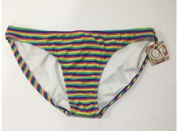 OP Striped Bikini Bottoms Size XL New With Tags