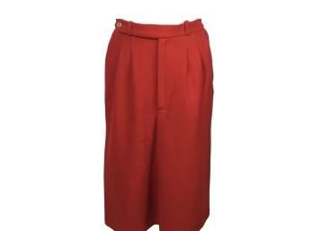 ASICS Red Wool Skirt