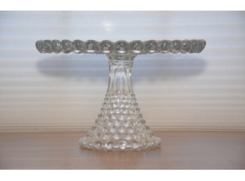1880's Hobnail Pressed Glass Cake Stand