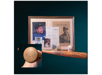 Dave Winfield Autographed Baseball Memorabilia And Bucky Dent H&B Signed Bat