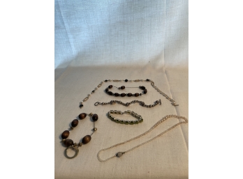 Beaded Bracelet & Necklace Lot