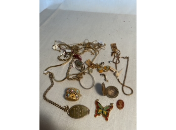 Assorted Gold Plate Jewelry Lot