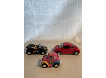 3 VW Beetles Lot