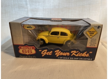 Route 66 1:24 Scale Yellow VW Beetle