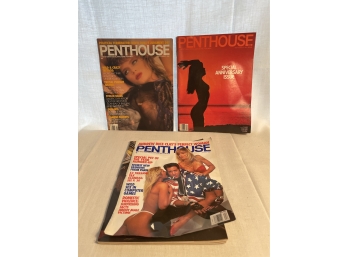 Lot Of 3 Penthouse 1990S Magazines