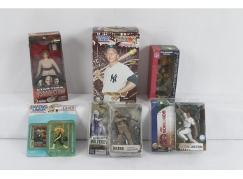 Collectible Figure Group Including Starting Lineup, Sports And More.