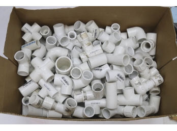 Mixed Group Of PVC Pipe Fittings.