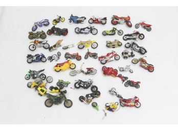 Big Group Of Toy Motorcycles