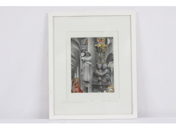 Elizabeth MacKiernan Miel Framed Collage Signed And Titled In Pencil By Artist